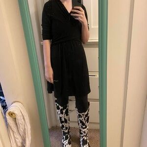 Nanamacs Love Riche Black Cross Over Dress Size Large